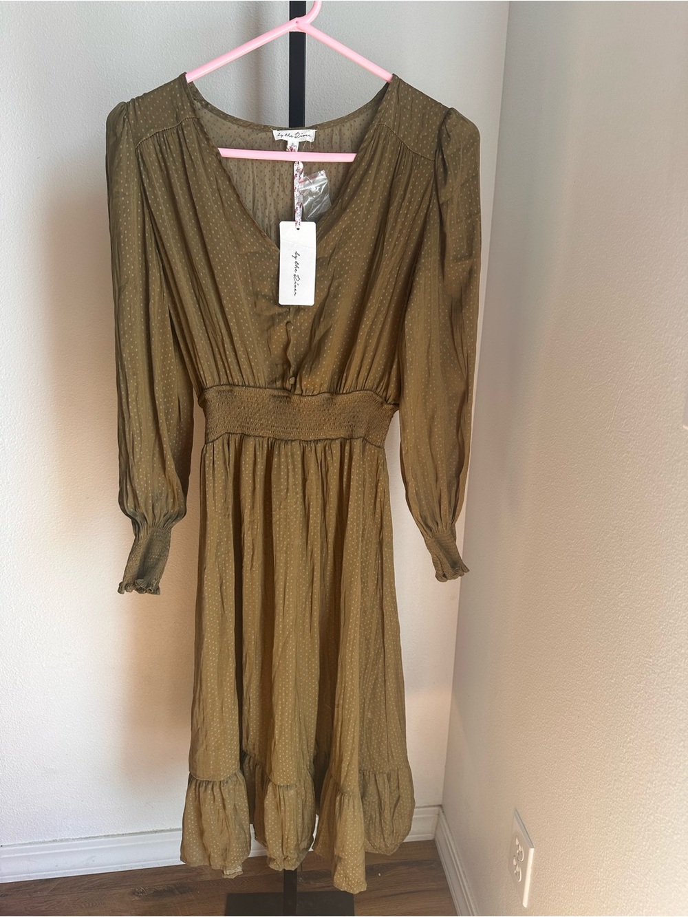 By the river large green nwt dress